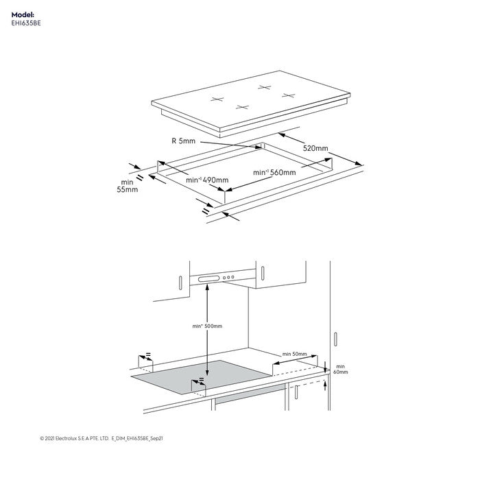 Electrolux EHI635BE Induction Hob Cooktop 60cm | TBM Online