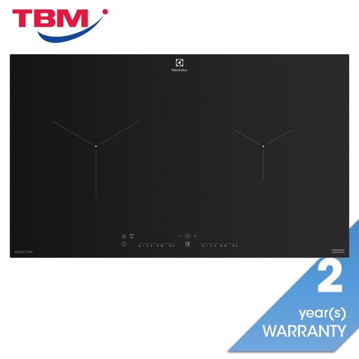 Electrolux EHI7260BB Built - In Induction Hob 70CM 2 Zone Touch Control Panel Ceramic Glass Black | TBM Online