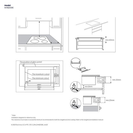 Electrolux EHI8255BE Built - In Induction Hob 2 Burner 80cm | TBM Online