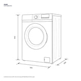 Electrolux EWF7028M6WA 7kg UltimateCare 100 Front Load Washing Machine | TBM Online