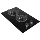 Electrolux EHG3241BC Domino Hob 2 Burners Glass With Cast Iron Trivet | TBM Online