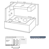 Electrolux EHG8251BC Built - In Gas Hob 80CM 2 Burner | TBM Online
