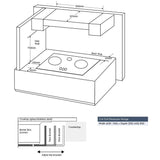 Electrolux EHG8321BC Built - In Gas Hob 80CM 3 Burner | TBM Online