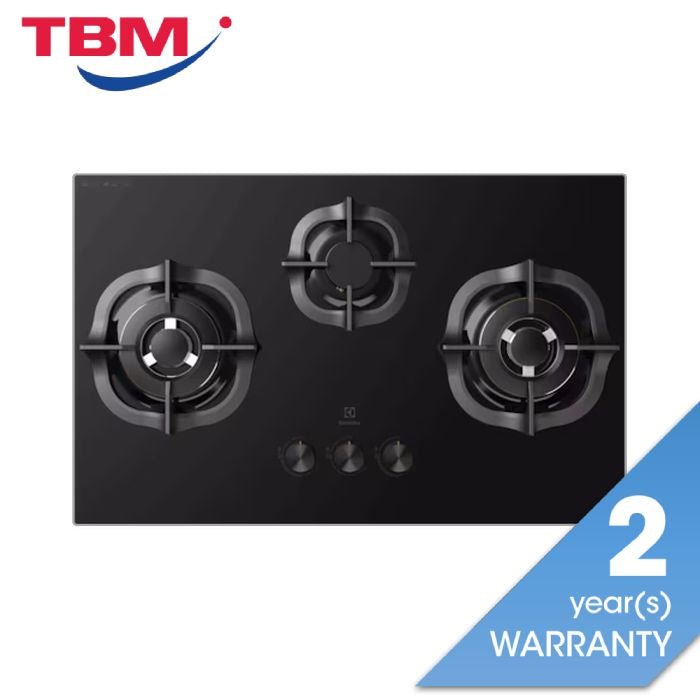 Electrolux EHG8321BC Built - In Gas Hob 80CM 3 Burner | TBM Online