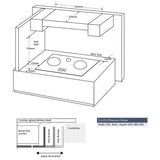 Electrolux EHG9251BC Built - In Gas Hob 90CM 2 Burner | TBM Online