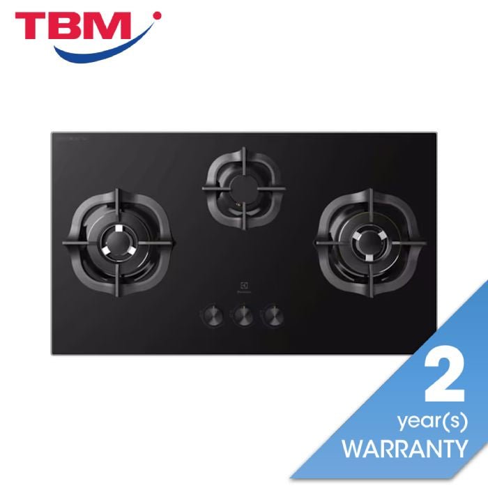 Electrolux EHG9331BC Built - In Gas Hob 90CM 3 Burner | TBM Online