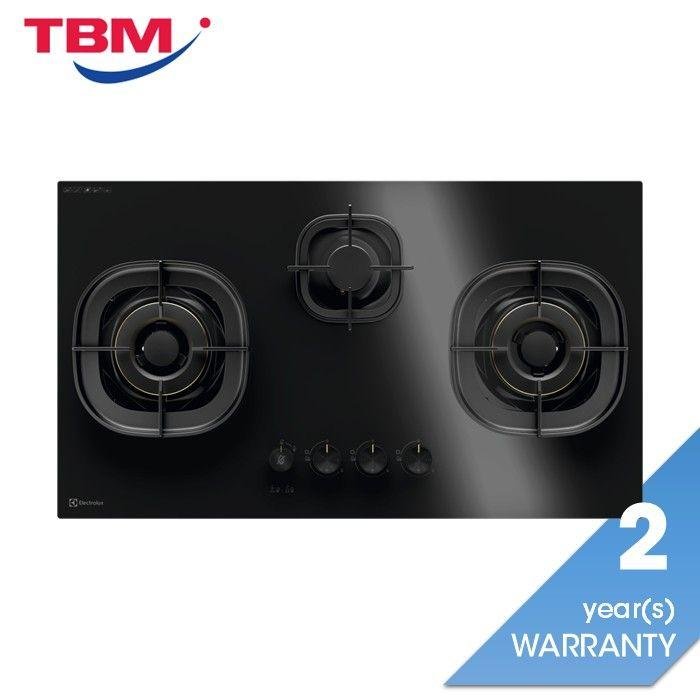Electrolux EHG9355BF 90cm 500 Series Built-In Gas Hob With 3 Cooking Zones | TBM Online