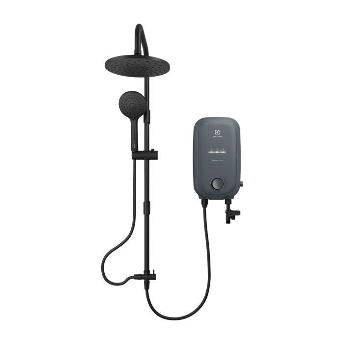 Electrolux EWE361QB - G7 Electric Instant Water Heater 3.6KW Comfort Flow Tank DC Pump With Rainshower Dark Grey | TBM Online