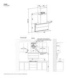 Electrolux ECL9745KB Slim 7-Shape Extractor Hood 90cm 700 Series | TBM Online