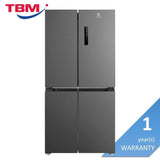 Electrolux EQE4900A-B 4 Doors Fridge French Door 496L Inverter Glossy Dark Steel | TBM Online