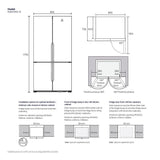 Electrolux EQE5700C - B 4 Doors Fridge G634L AI CoolAssist Matt Black | TBM Online