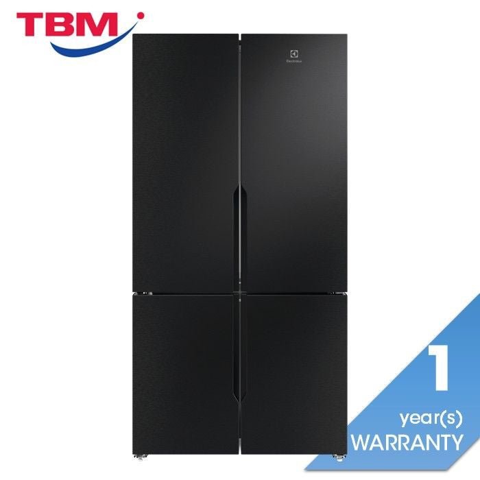 Electrolux EQE5700C - B 4 Doors Fridge G634L AI CoolAssist Matt Black | TBM Online
