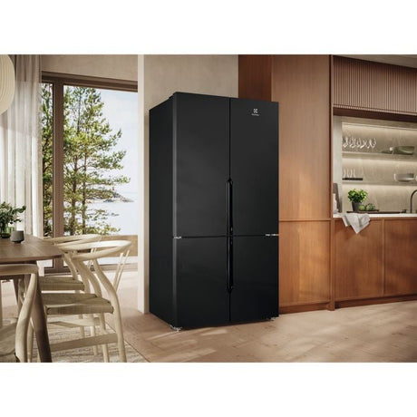 Electrolux EQE5700C - B 4 Doors Fridge G634L AI CoolAssist Matt Black | TBM Online