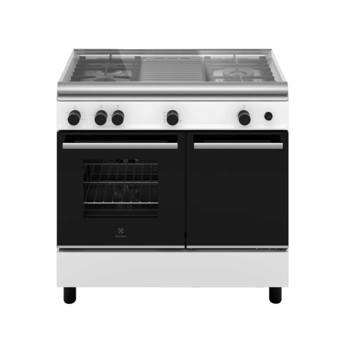 Electrolux ECG930W Freestanding Cooker With Gas Hob 90cm and 62L Gas Oven | TBM Online