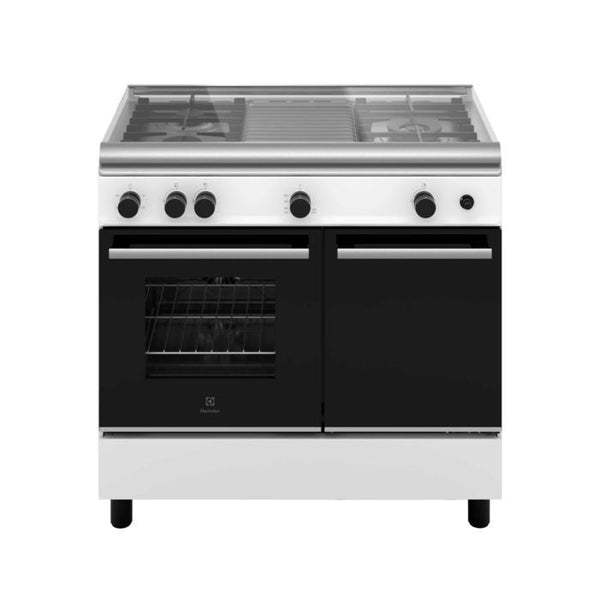 Electrolux ECG930W Freestanding Cooker With Gas Hob 90cm and 62L Gas Oven | TBM Online