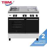 Electrolux ECG942W Freestanding Cooker With Gas Hob 90cm and 62L Electric Oven | TBM Online
