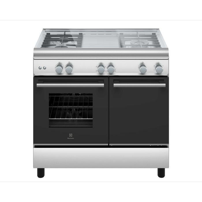 Electrolux ECM932X Freestanding Cooker With Gas Hob 90cm and Electric Oven 62L | TBM Online