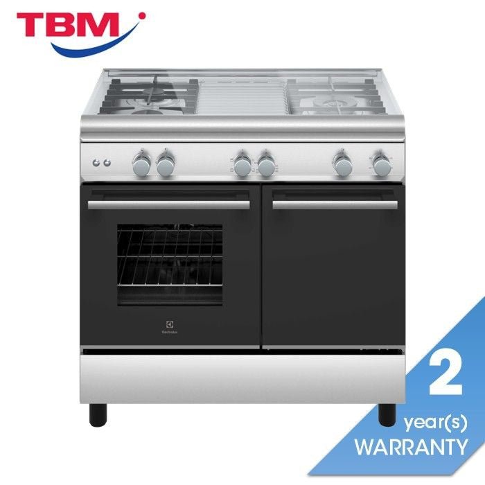 Electrolux ECM932X Freestanding Cooker With Gas Hob 90cm and Electric Oven 62L | TBM Online