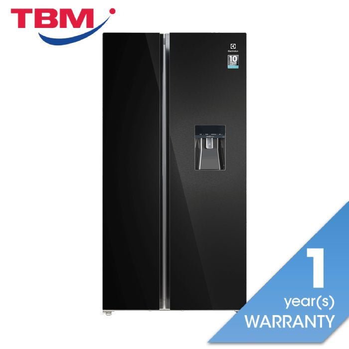 Electrolux ESE 6645A - BMY Side - By - Side Fridge Inverter Black Glass G646L | TBM Online