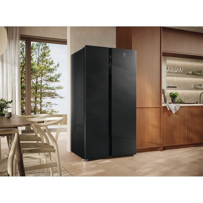 Electrolux ESE5100B - B Side By Side Fridge 505L Inverter Matt Black | TBM Online