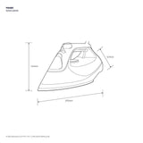 Electrolux E6SI3 - 62MN Steam Iron 2500W Ceramic Sole Plate Auto Off And Alarm | TBM Online