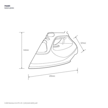 Electrolux E6SI3 - 62MN Steam Iron 2500W Ceramic Sole Plate Auto Off And Alarm | TBM Online