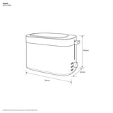 Electrolux E2TS1 - 100W Toaster 2 Slice With Cover White | TBM Online