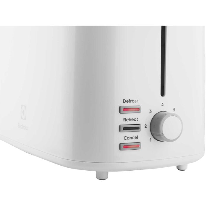 Electrolux E2TS1 - 100W Toaster 2 Slice With Cover White | TBM Online
