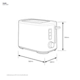 Electrolux E5TS1-50ST 2 Slice UltimateTaste 500 Toaster | TBM Online