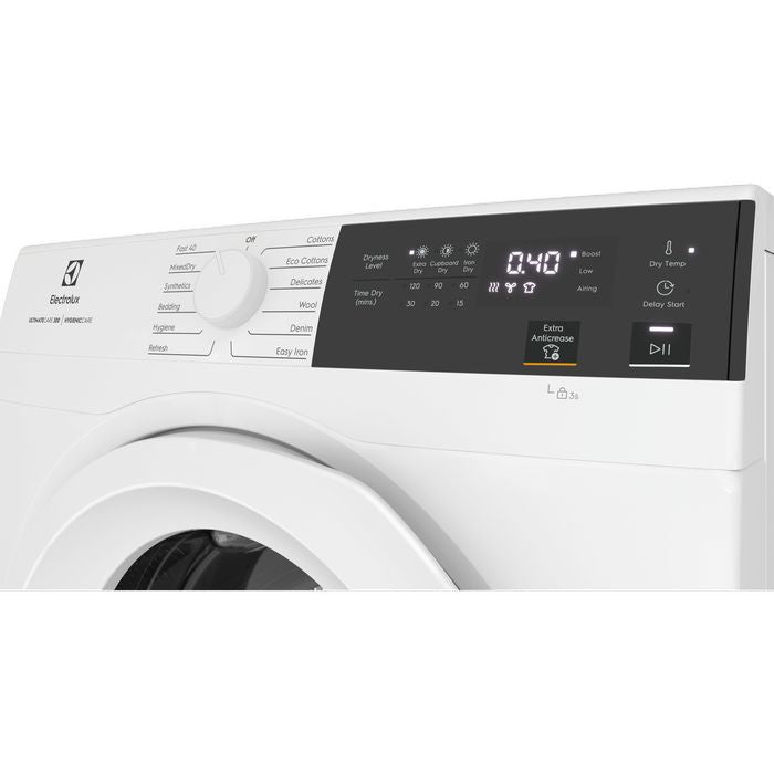 Electrolux EDV804H3WC Venting Dryer Ultimatecare 300 8.0kg | TBM Online