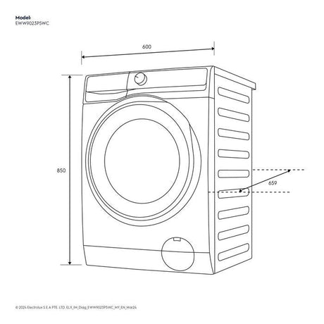 Electrolux EWW9023P5WC Front Load Washer Dryer 9kg/6kg Ultimatecare 500 | TBM Online