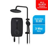 Alpha EZY-E RAINSHOWER ALL BLACK Rainshower Non Pump All Black