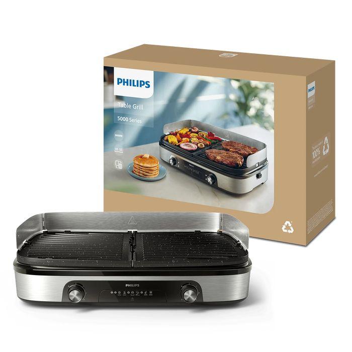 Philips HD6222/90 Table Grill 2 Heating Zones
