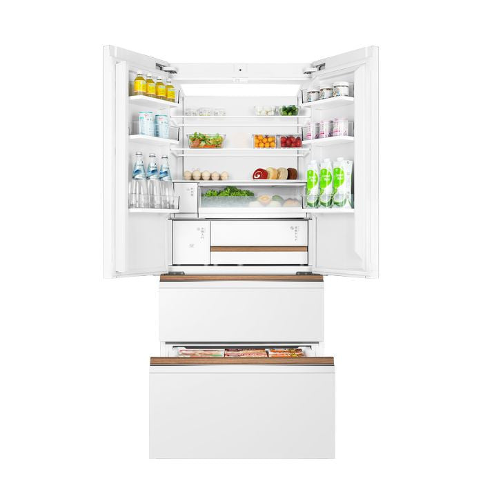 Toshiba GR-RF690WI-PGY(67) 4 Doors Japandi Fridge 580L Fuji White