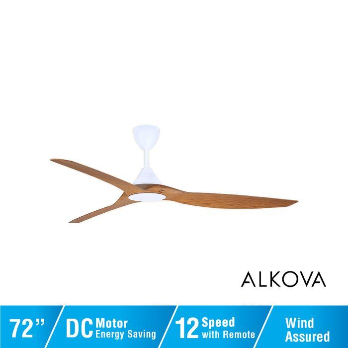 Alpha Alkova MONTI-3B/72 CARAMEL/MW Ceiling Fan 72" 3 Blades Caramel Matt White