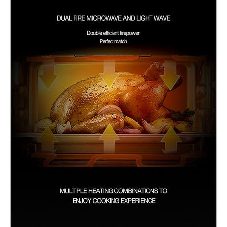 Fotile HW25800P-C2T Built-In Microwave Oven 25.0L 1350W With Grill Heating Wide LED Screen Display | TBM Online