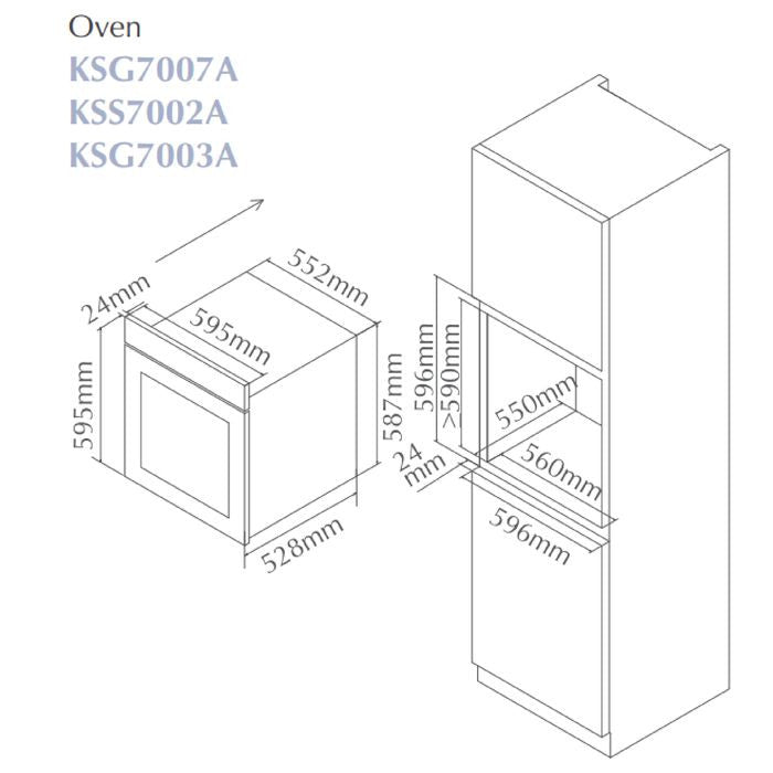 Fotile KSG7007A Built - in Oven 8 Function | TBM Online