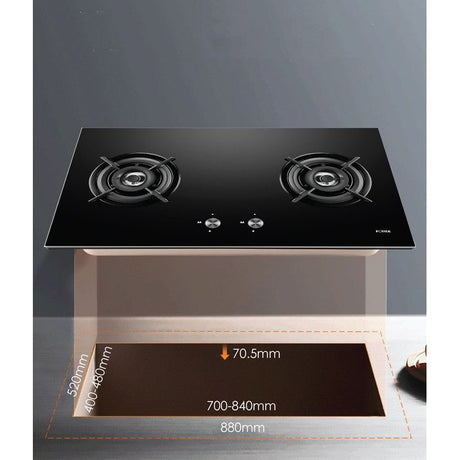Fotile GHG88215 Gas Hob 2 Burner 80CM | TBM Online