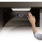 Fotile AMG9068 Chimney Hood 90cm Wide Black Tempered Glass Surface | TBM Online