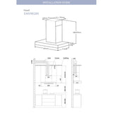 Fotile EMS9028S Cooker Hood 90cm 1500 M3/HR | TBM Online