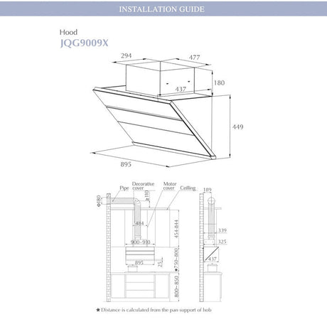 Fotile JQG9009X Chimney Hood 90CM | TBM Online