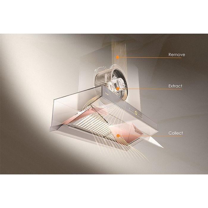 Fotile ZMG9056 Cooker Hood BLDC Inverter Black Tempered Glass Surface | TBM Online