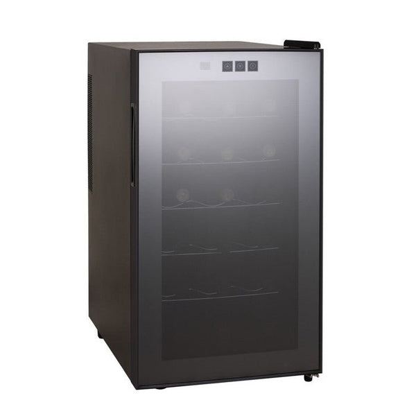 Grubel GWC - TP18BK Wine Chiller 18 Bottles, Single Temp 8'C - 18'C, Stainless Steel Shelves, Thermo Electric Type ECO TECH, LED Lights | TBM Online