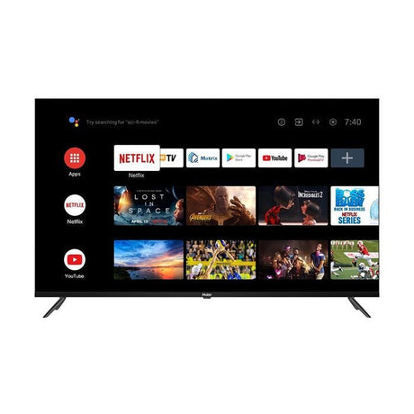 Haier H50K800UG 50" 4K HDR Android Google TV Dolby Audio Black | TBM Online