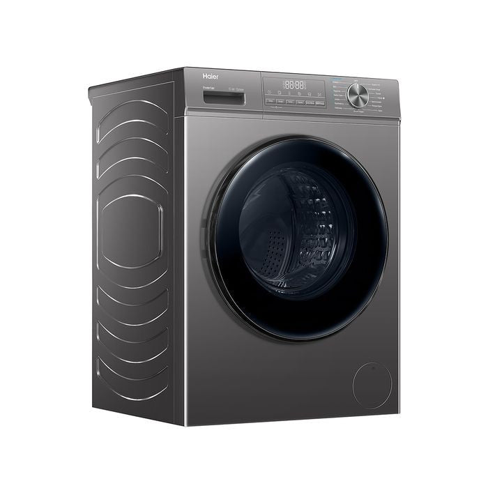 Haier HW105 - BP1239S8 Front Load Washer 10.5Kg Silver | TBM Online