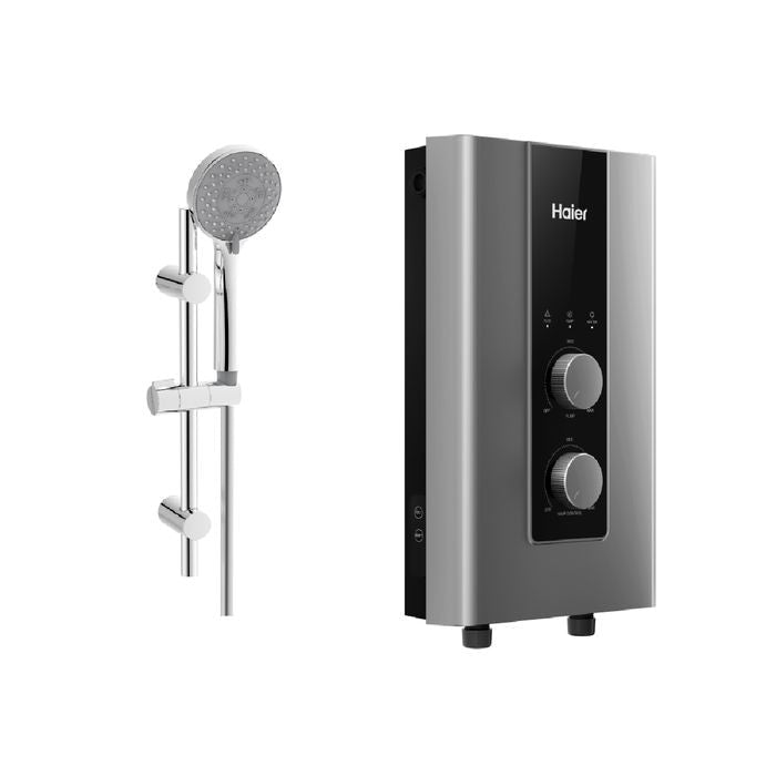 Haier EI38M - FP1S(MY) Instant Water Heater 3800W DC Inverter Pump Dark Grey | TBM Online