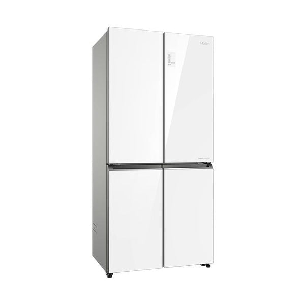 Haier HRF - IM585HG(W) 4 Doors Fridge G529L Twin Inverter Glass/White | TBM Online