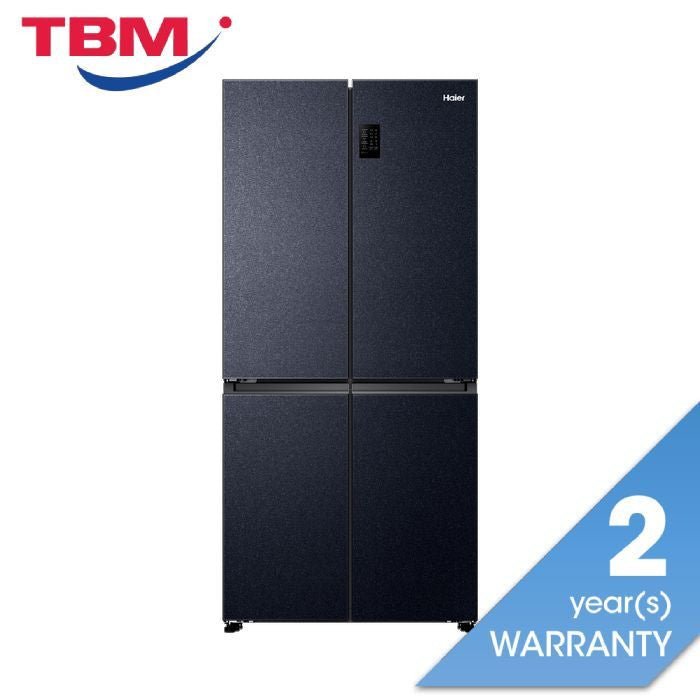 Haier HRF - IM585HM(BL) 4 Doors Fridge G529L Twin Inverter Metal/Porcelain Crystal Blue | TBM Online