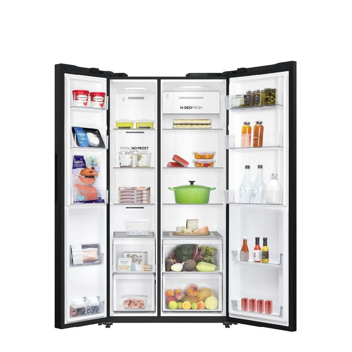 Haier HRF - IS729HM(BL) Side By Side Fridge 689L Twin Inverter Gemstone Blue | TBM Online