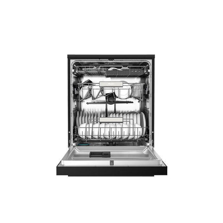 Haier Freestanding Dishwasher Black Glass Dark Grey | TBM Online